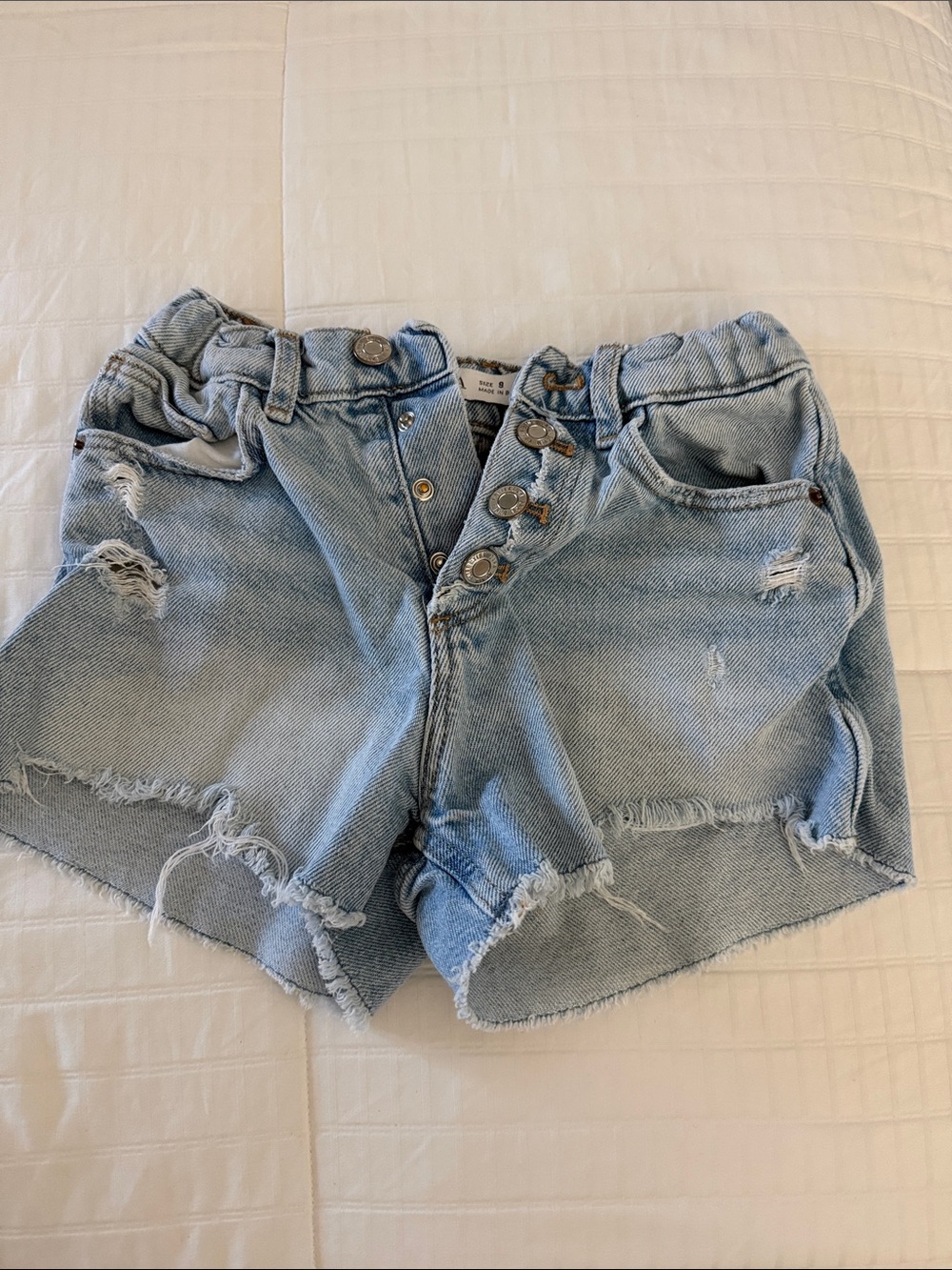 Zara girls denim shorts